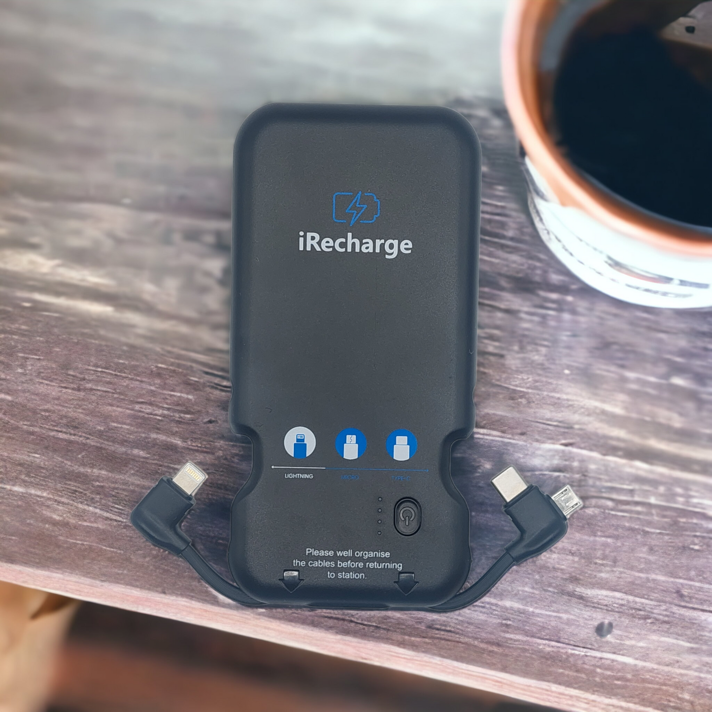 iRecharge - Powerbank with 3 in 1 cable