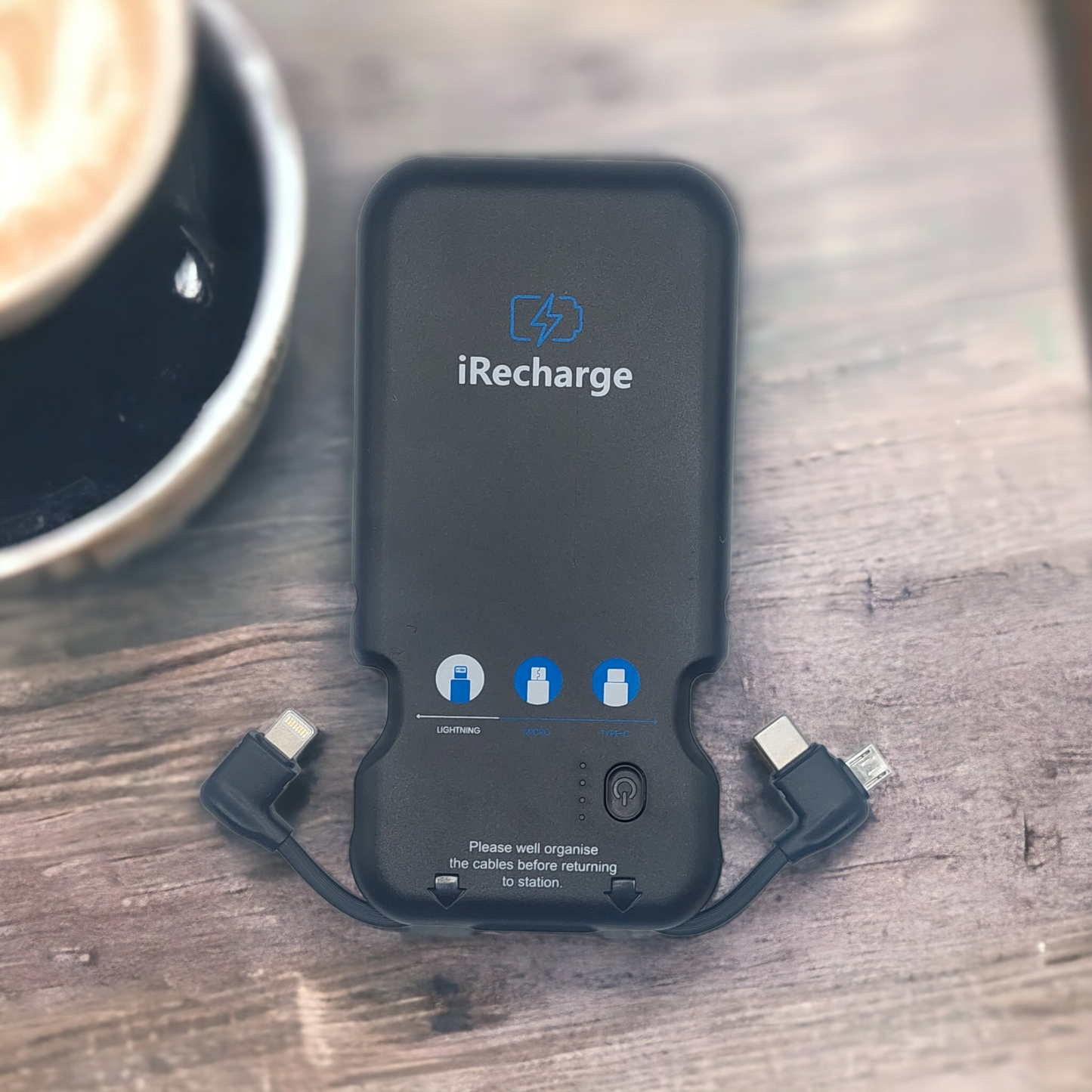 iRecharge - Powerbank with 3 in 1 cable